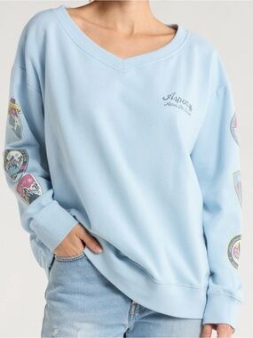 ✅NEW “Hi Res”Après Ski Resort
Sweatshirt Aspen V-Neck Pullover Sweatshirt